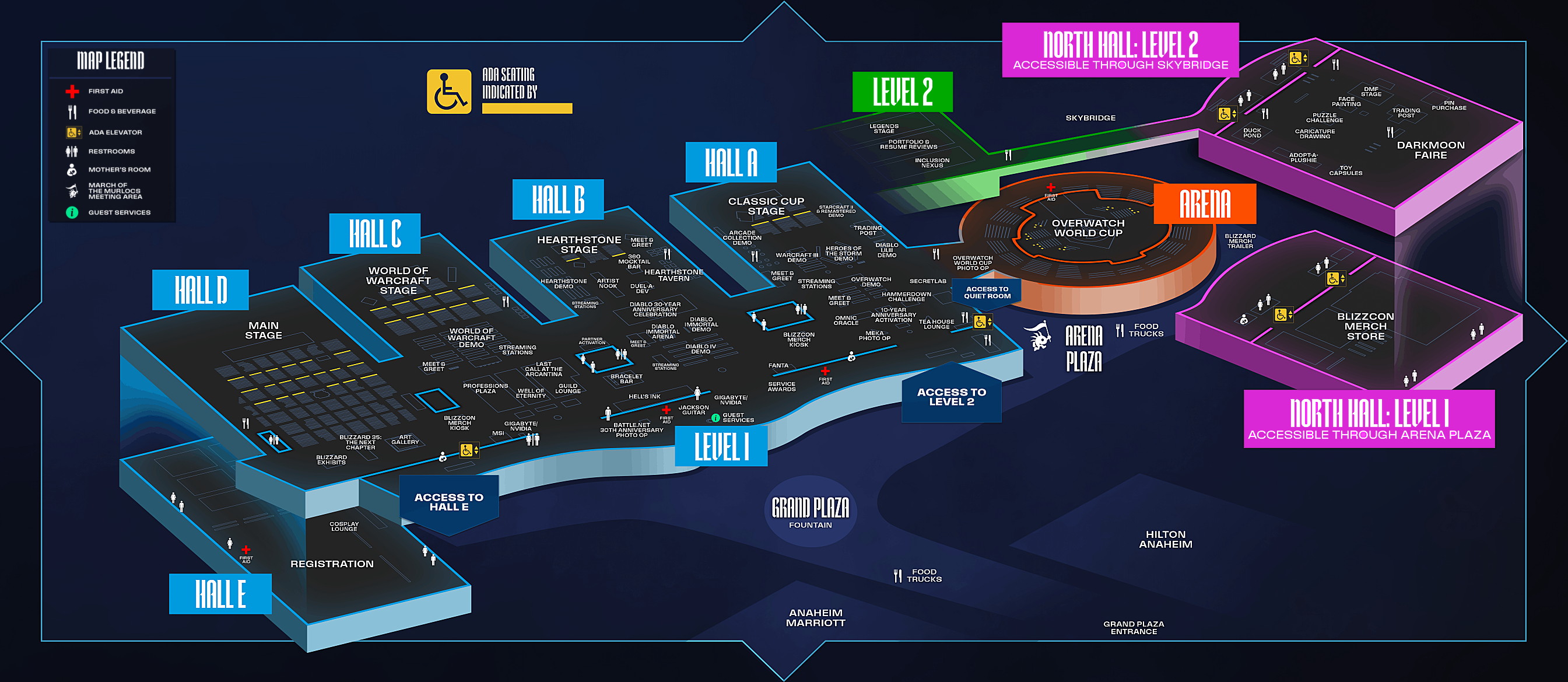 BlizzCon Floor Map